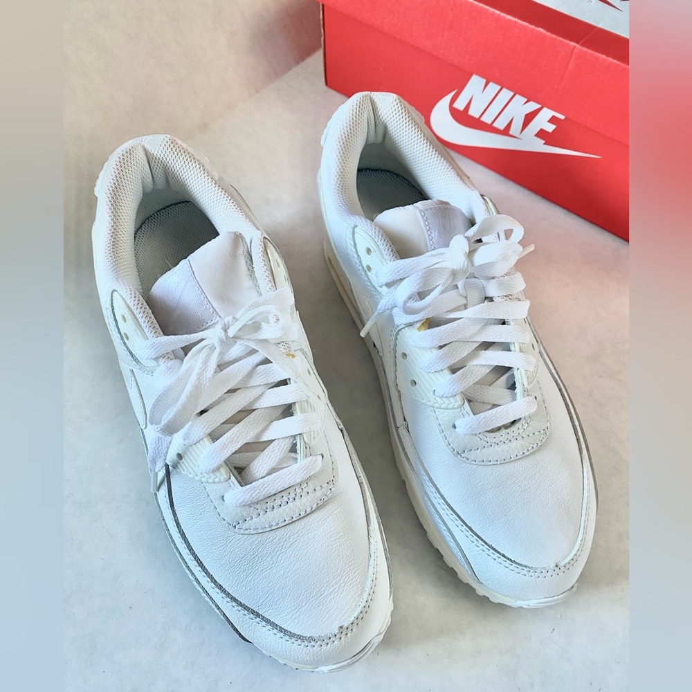 Nike Air Max 90 LTR White Mens 8.5